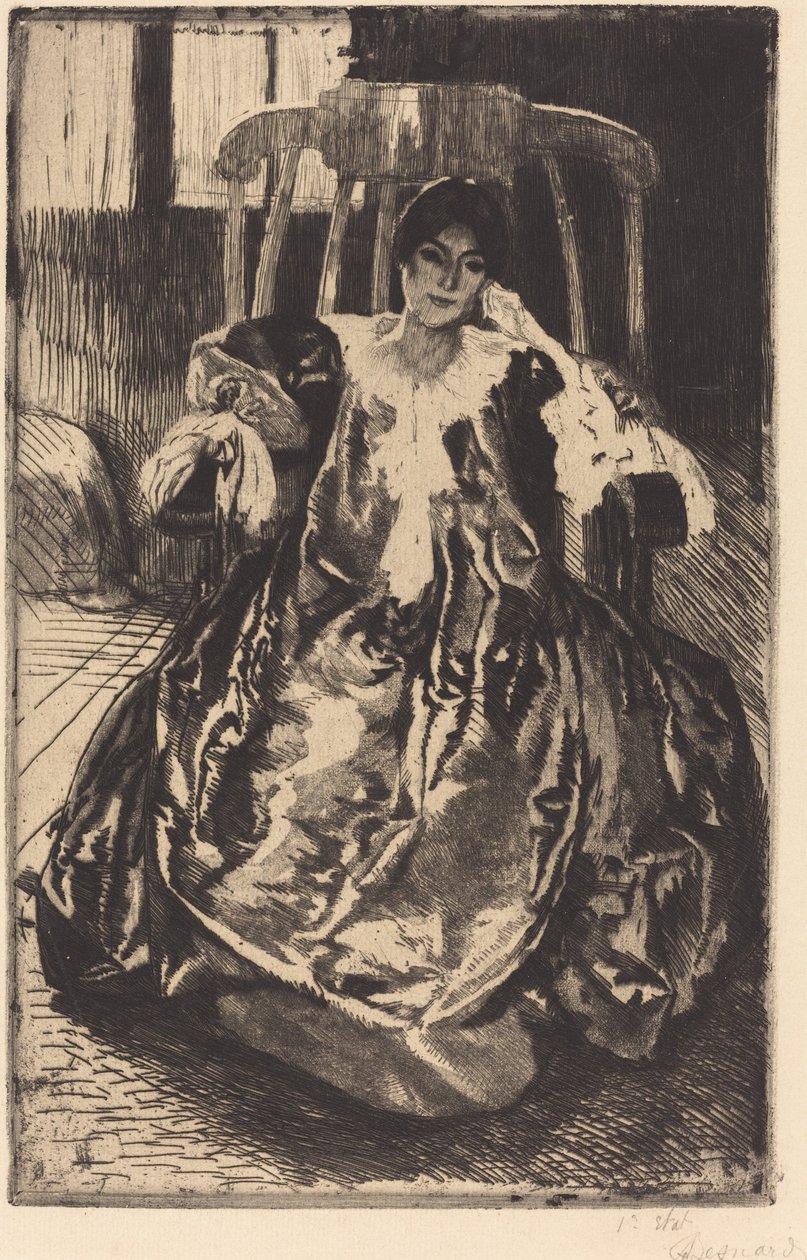 The Silk Gown by Albert Besnard