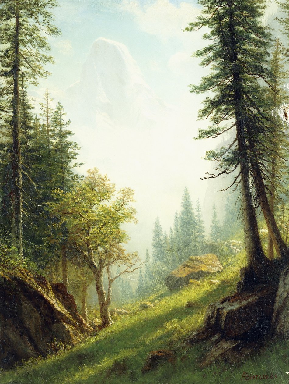 Among the Bernese Alps by Albert Bierstadt