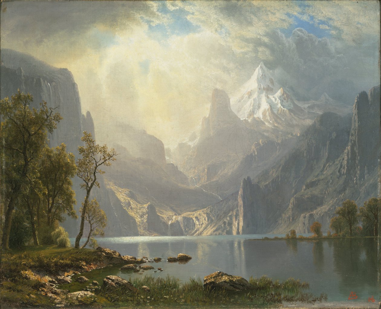 In the Sierras / Lake Tahoe by Albert Bierstadt