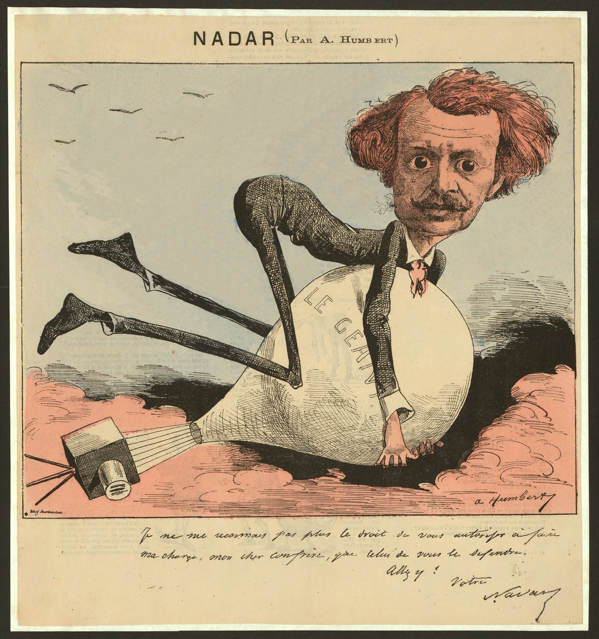 Nadar, pub. 1863 by Albert Humbert