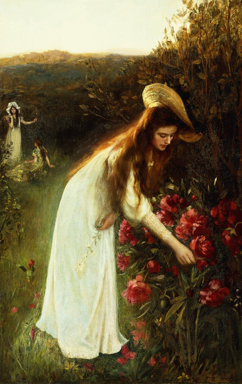 Picking Flowers by Albert Lynch