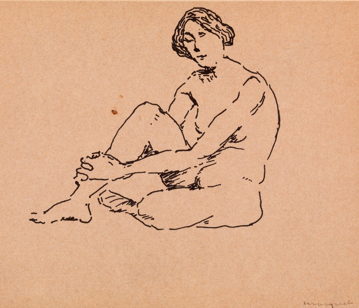 Nude Seated by Albert Marquet