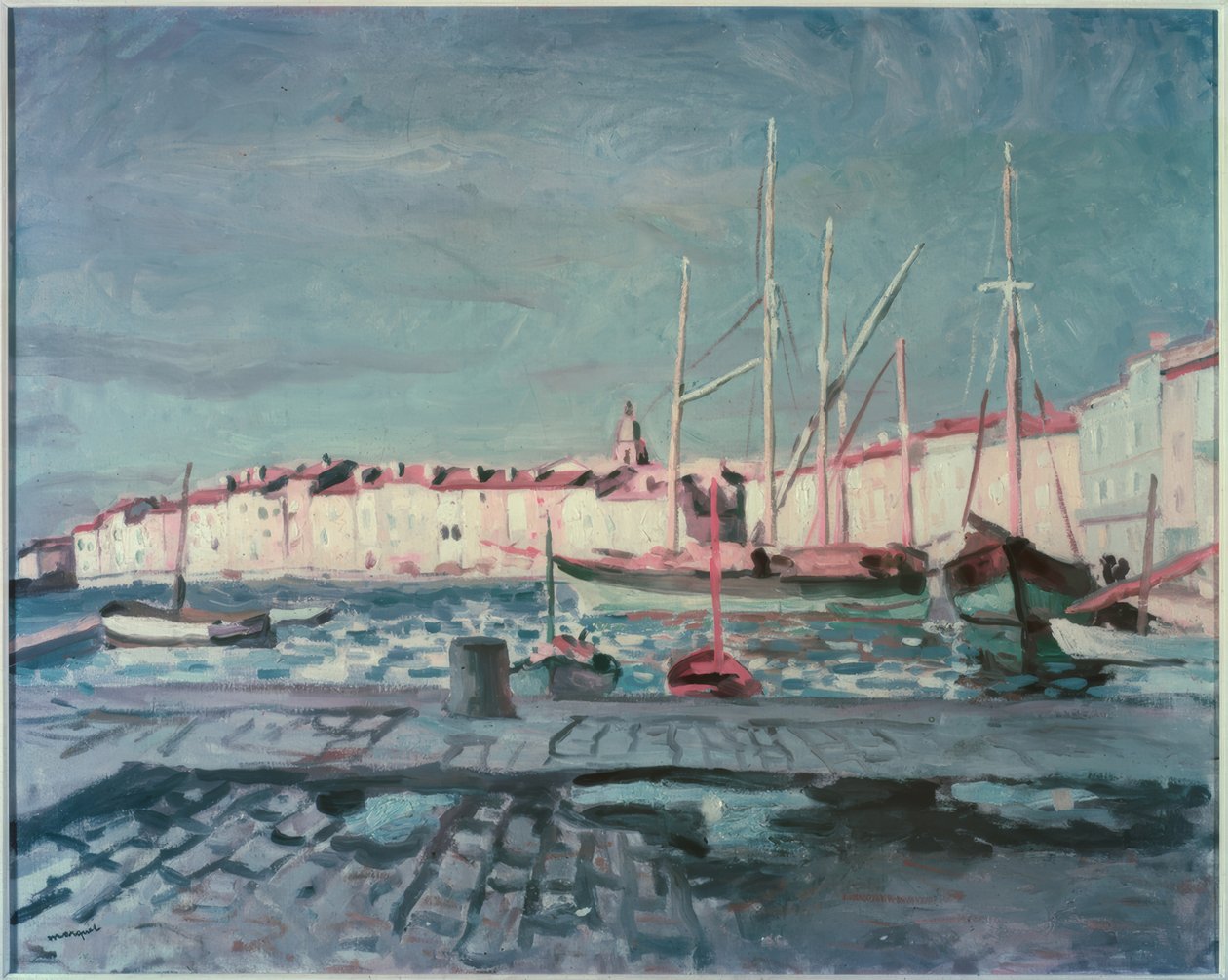 Port of St-Tropez by Albert Marquet