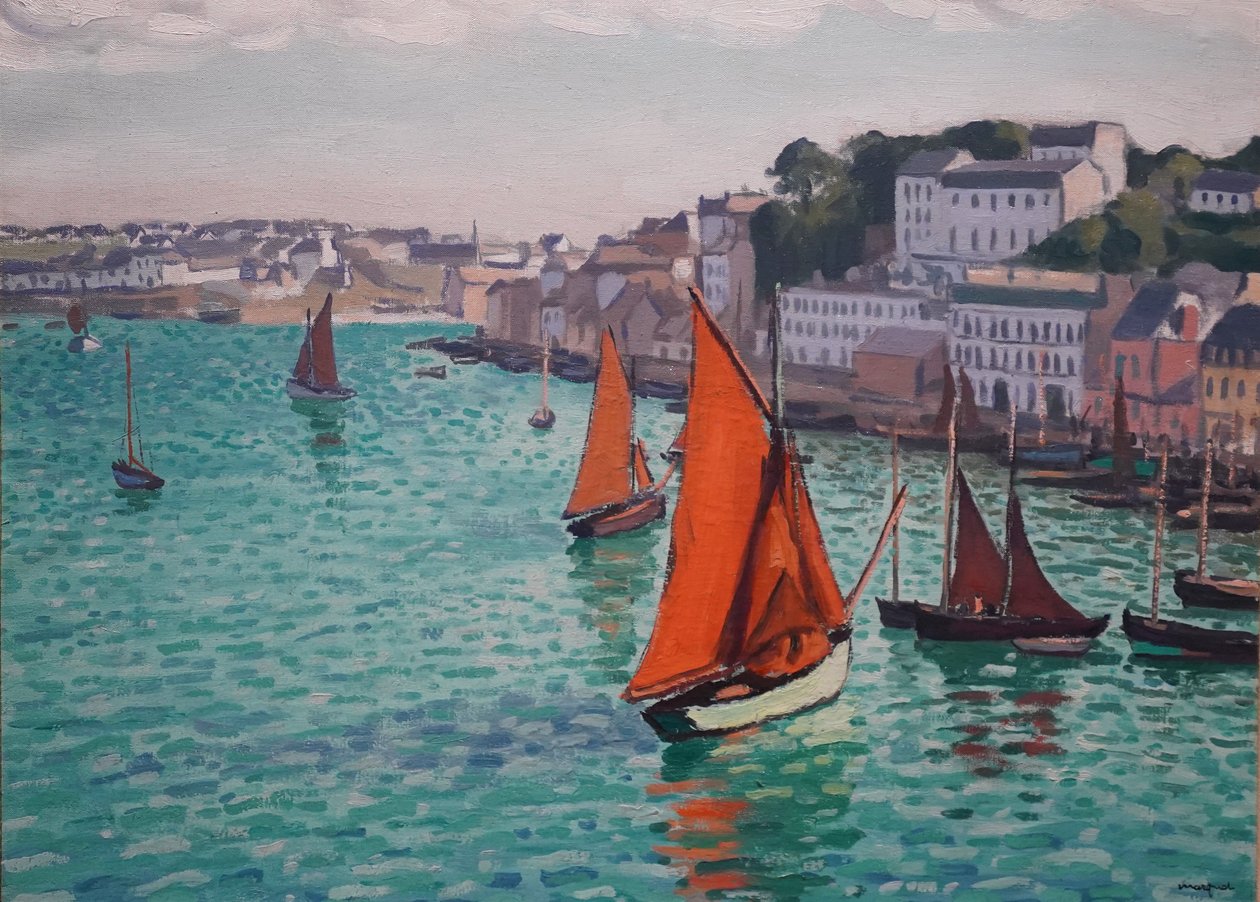 Red Sails, Audierne by Albert Marquet
