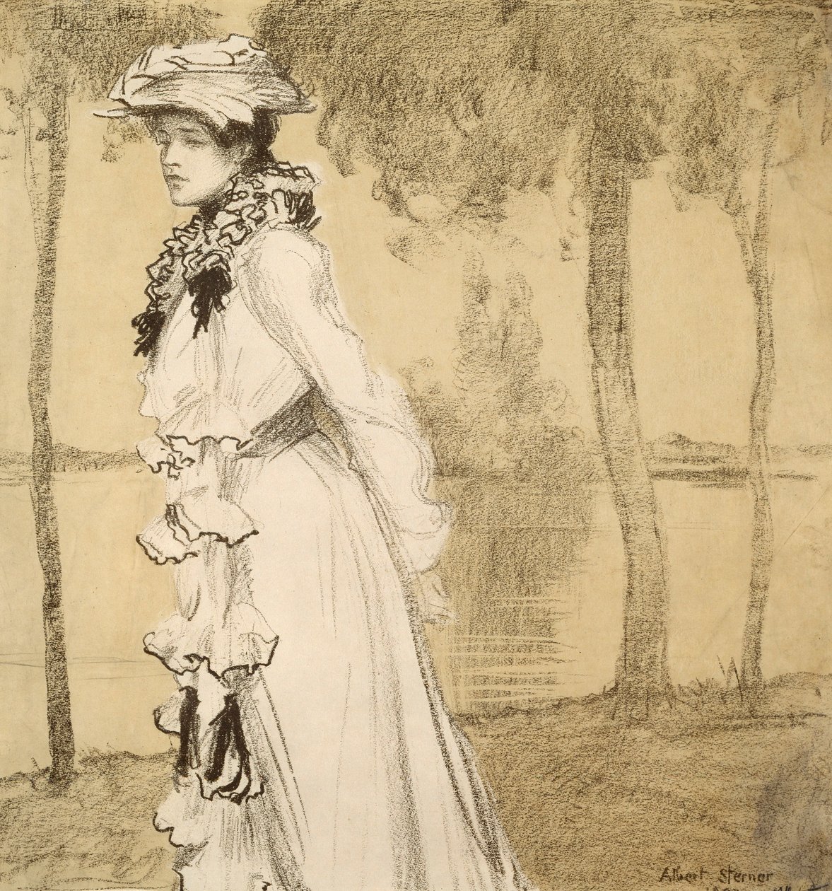 Lady by the Water by Albert Sterner