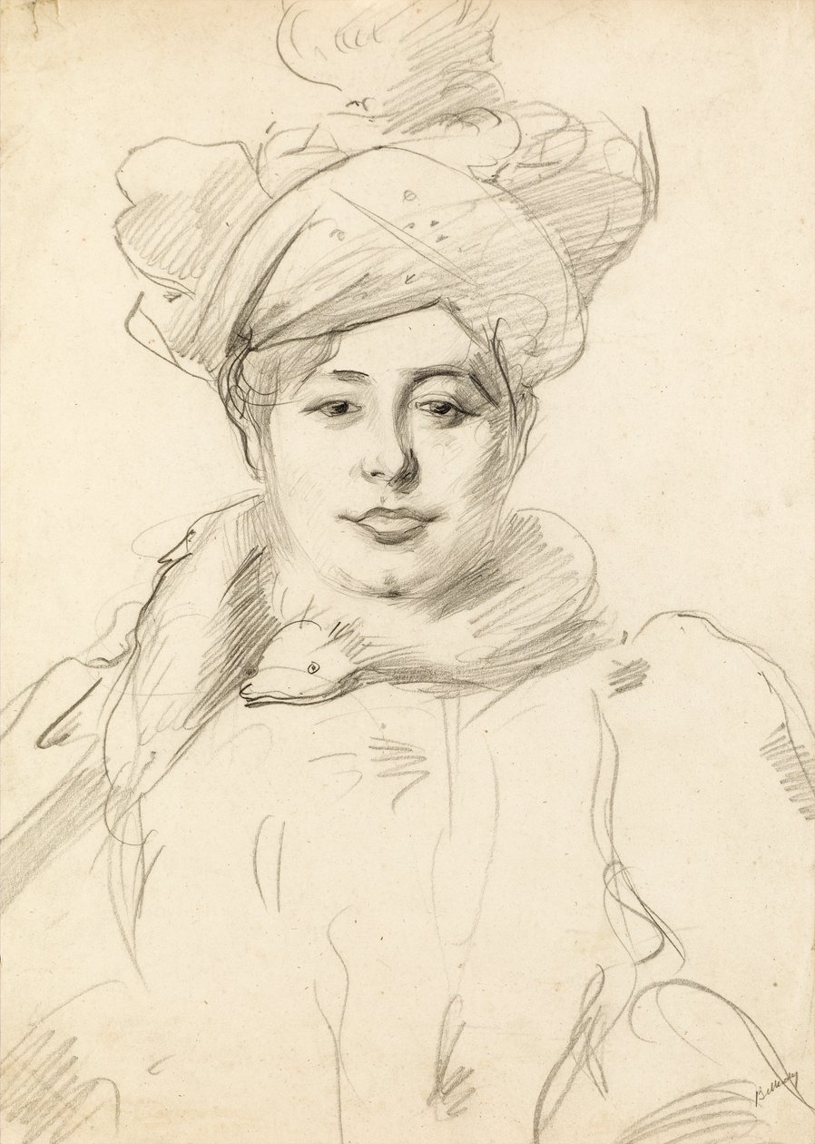 Woman with Hat, circa 1905 by Albert de Belleroche