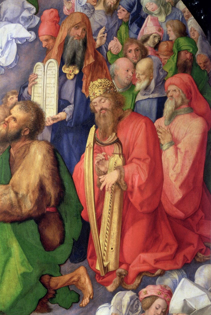 Landauer Altarpiece: King David, 1511 (Detail) by Albrecht Dürer