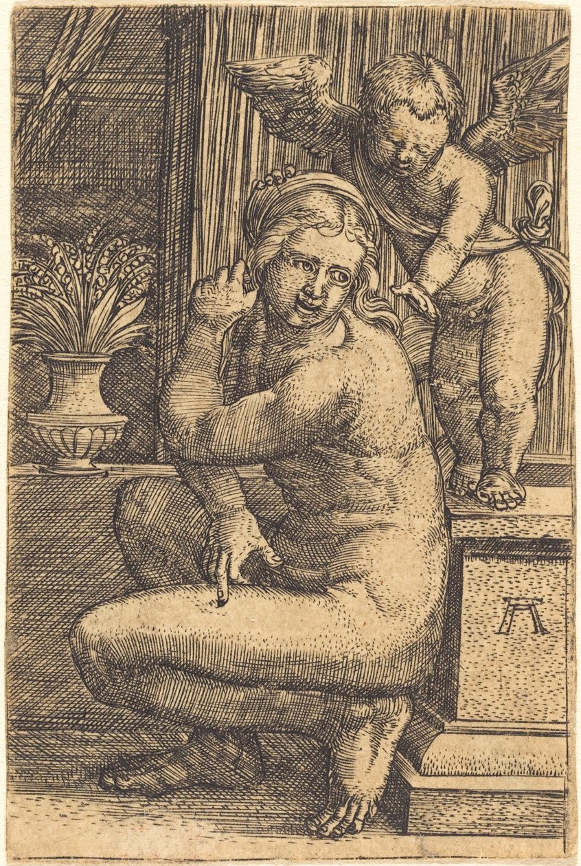Crouching Venus by Albrecht Altdorfer