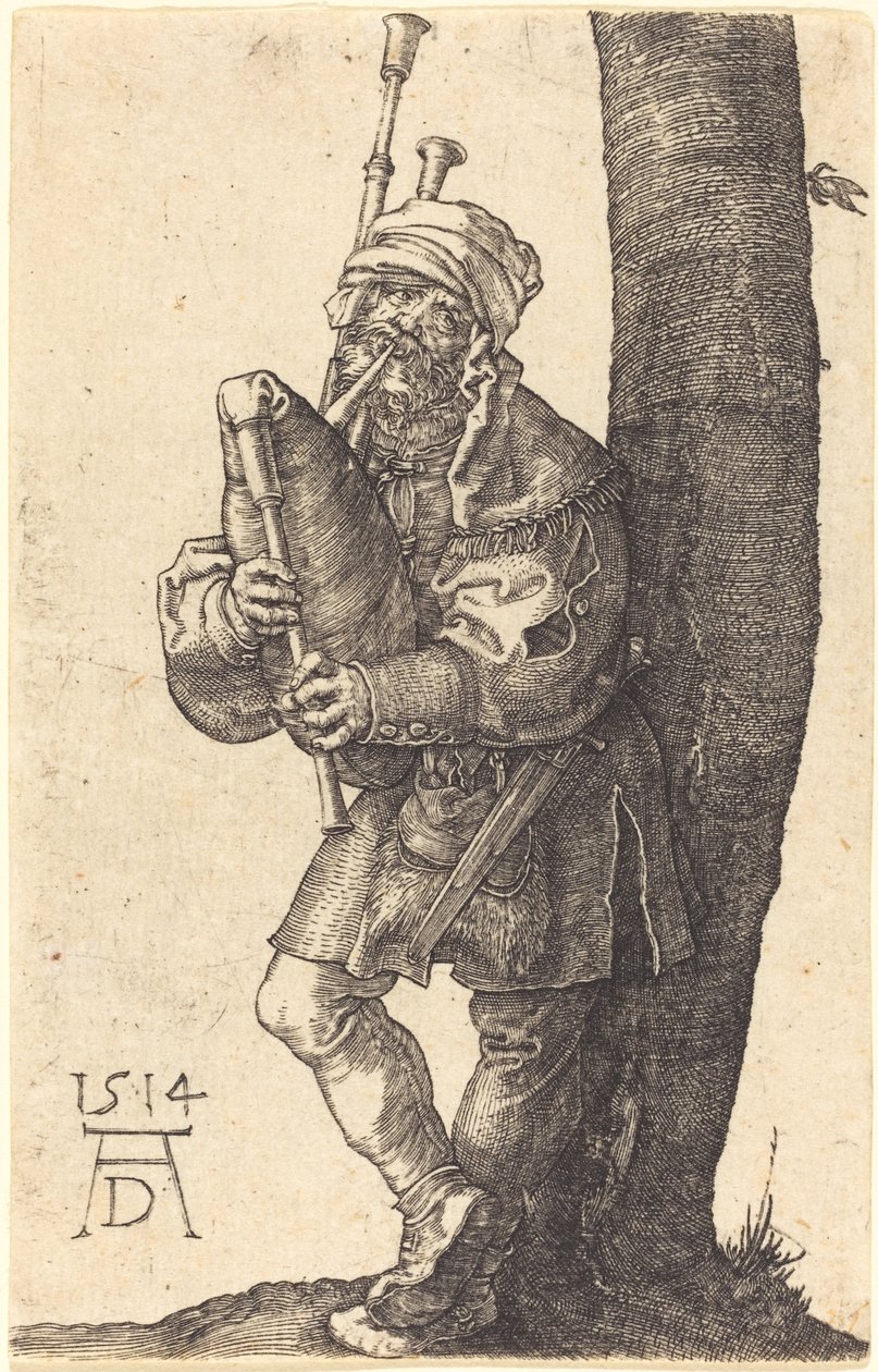 Bagpiper by Albrecht Dürer