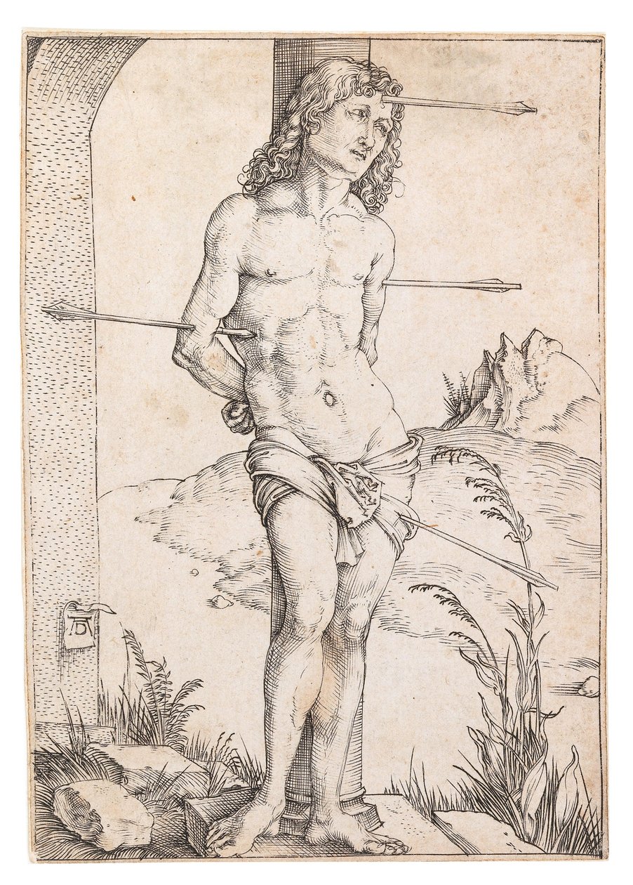 Saint Sebastian at the Column by Albrecht Dürer