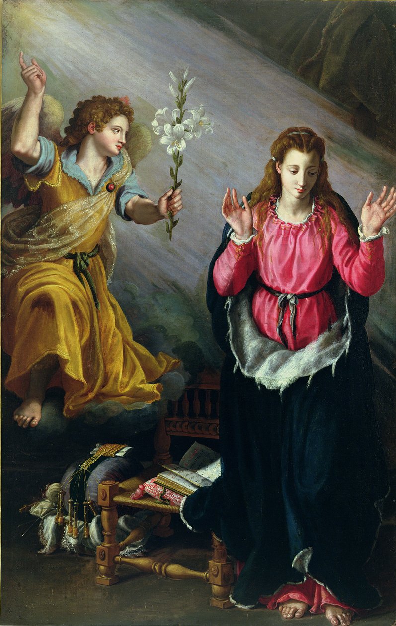 The Annunciation by Alessandro Allori