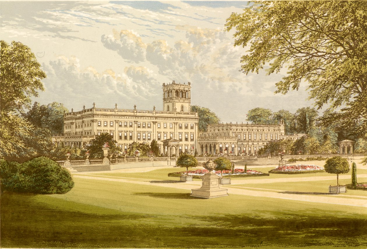 Trentham Hall by Alexander Francis Lydon