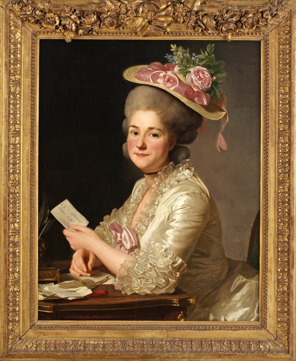 Portrait of Marie Emilie Cuivilliers by Alexander Roslin