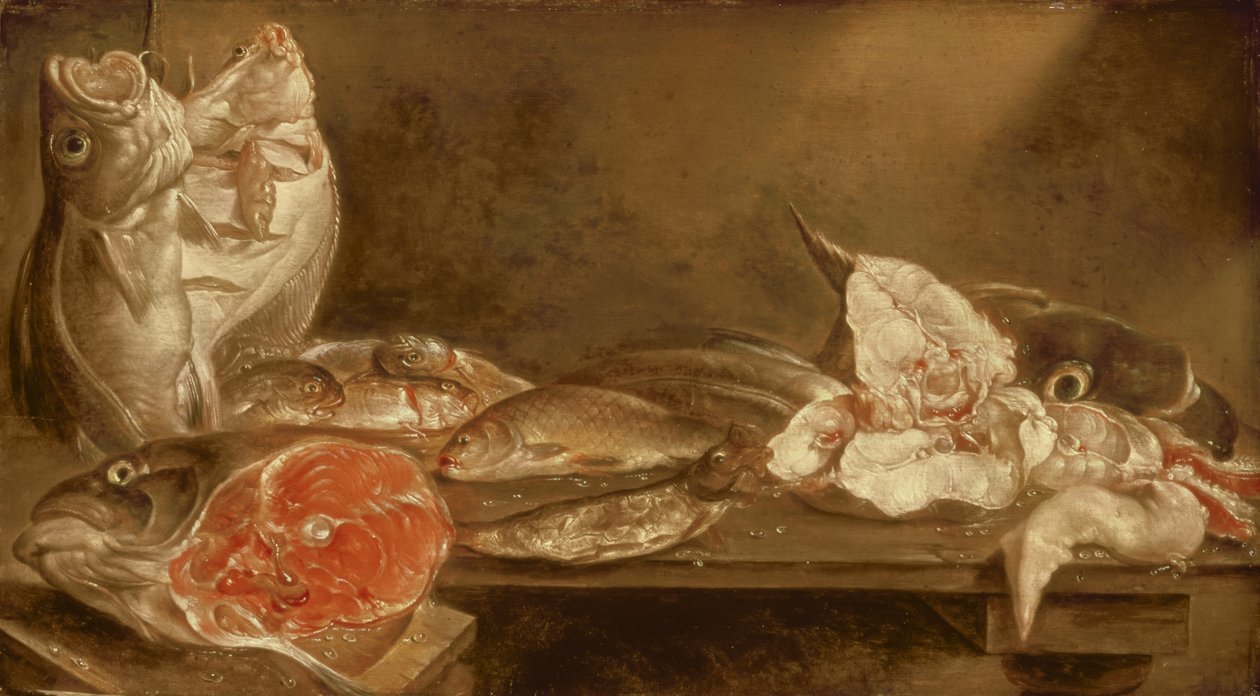 Still Life with Fish, 1640 by Alexander van Adriaenssen