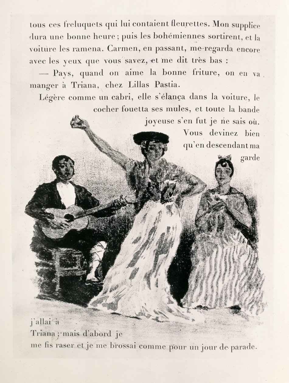 Carmen Dancing by Alexandre Lunois