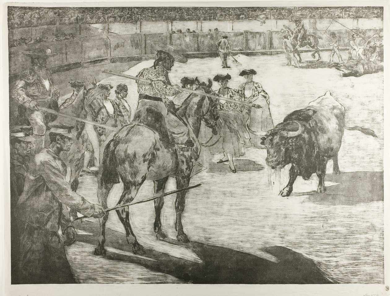 Bull-Fight by Alexandre Lunois