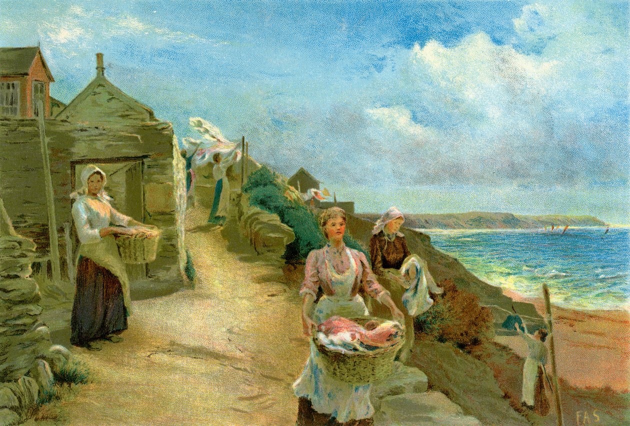 Washing Day, 1905 by Alf Cooke
