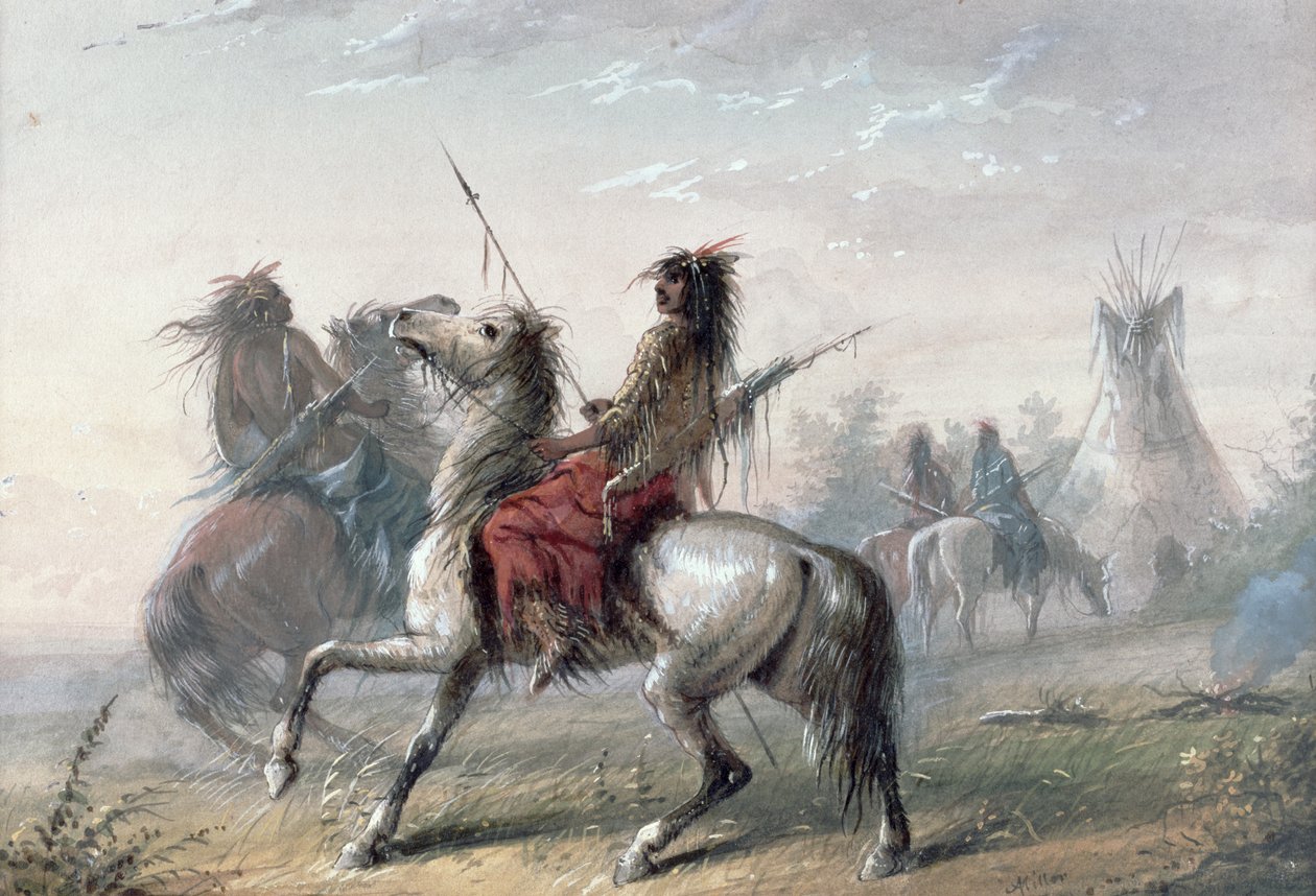 Snake Indians by Alfred Jacob Miller