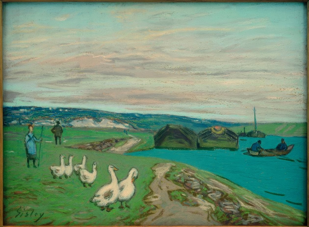 The Goose Girl by Alfred Sisley