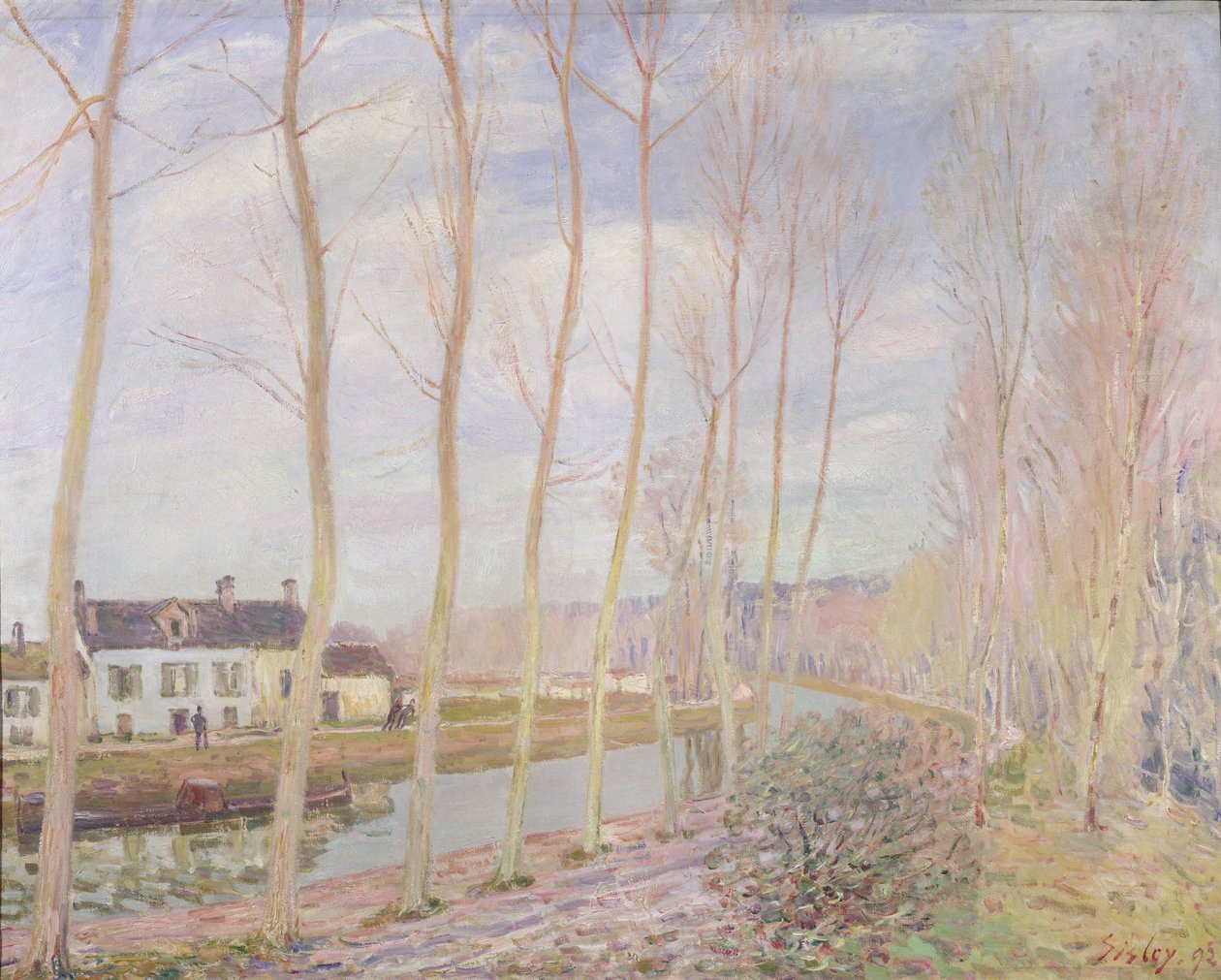 The Loing Canal, 1892 by Alfred Sisley