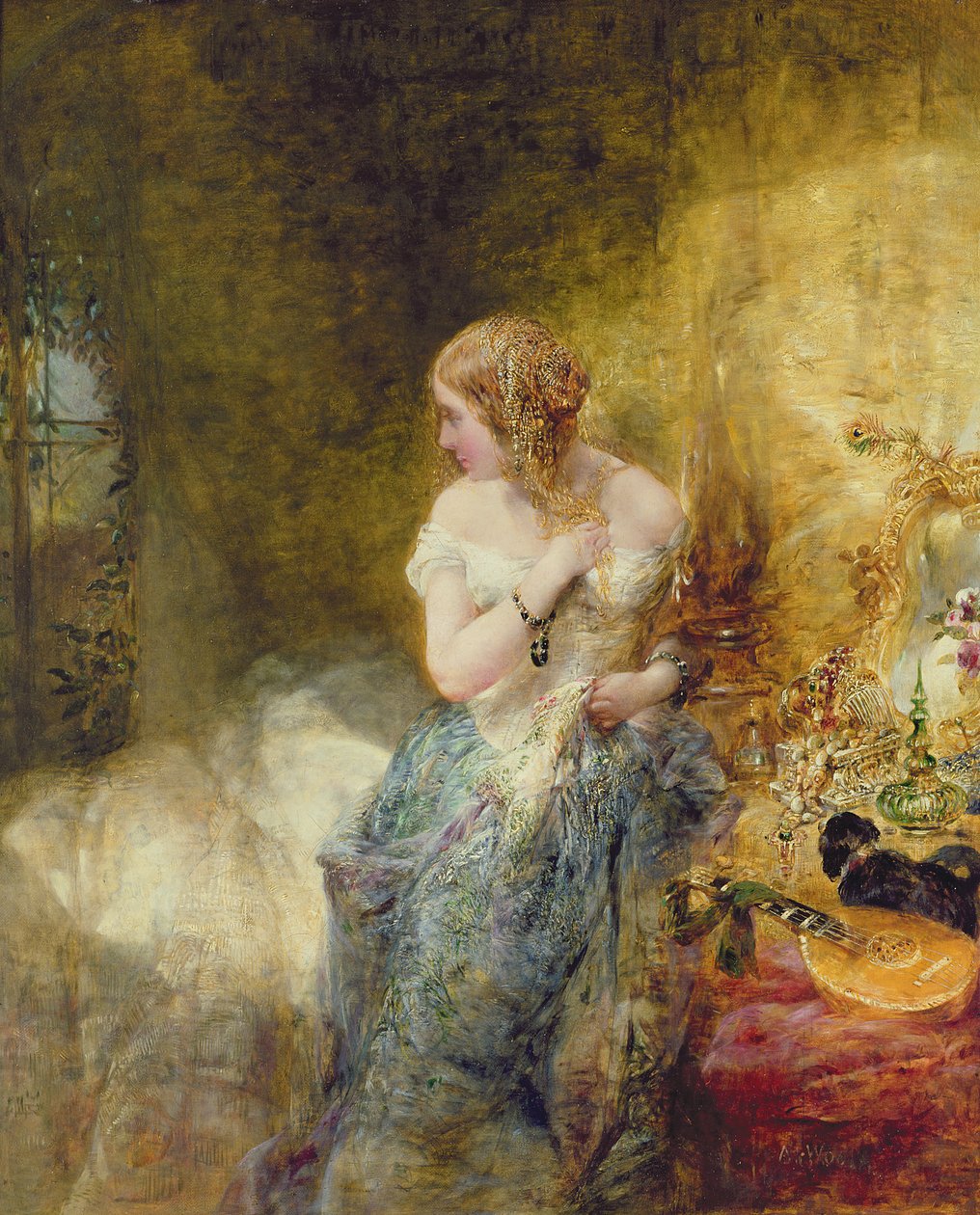 The Boudoir, 1860 by Alfred Woolmer