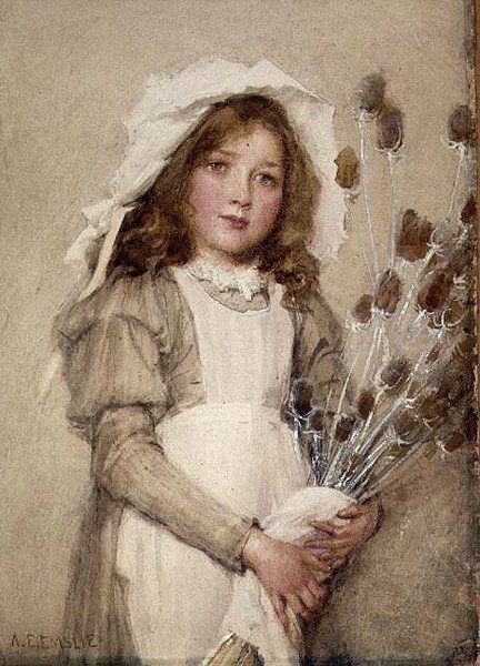 A Bunch of Teasels by Alfred Edward Emslie