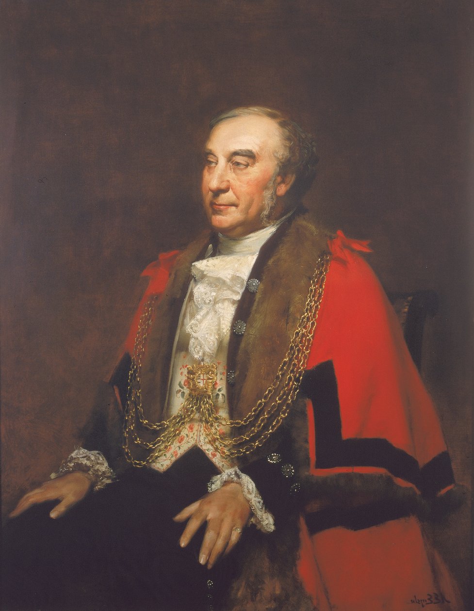 Alderman William Lawrence, Sheriff by Alfred Edward Emslie