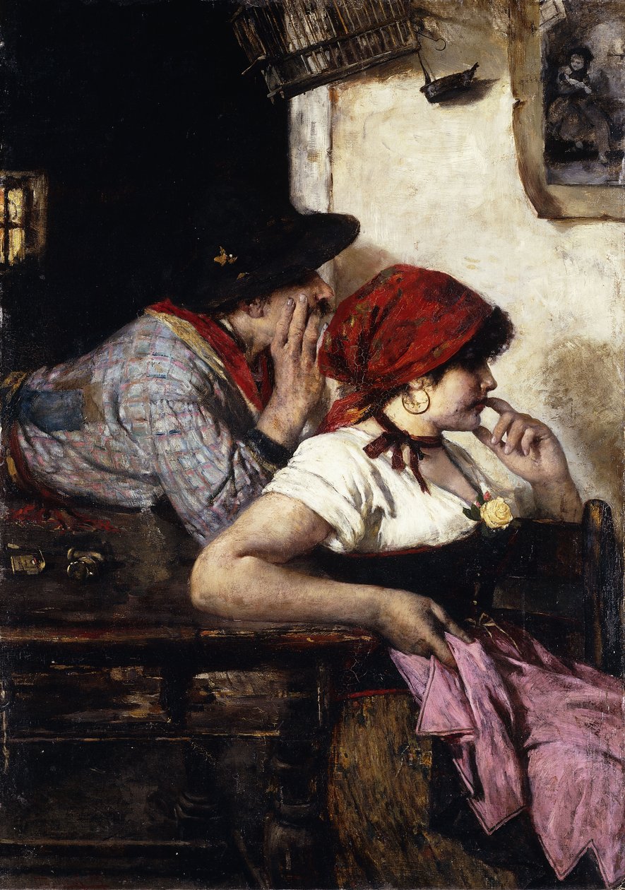 The Gypsy Couple by Alfred Roll