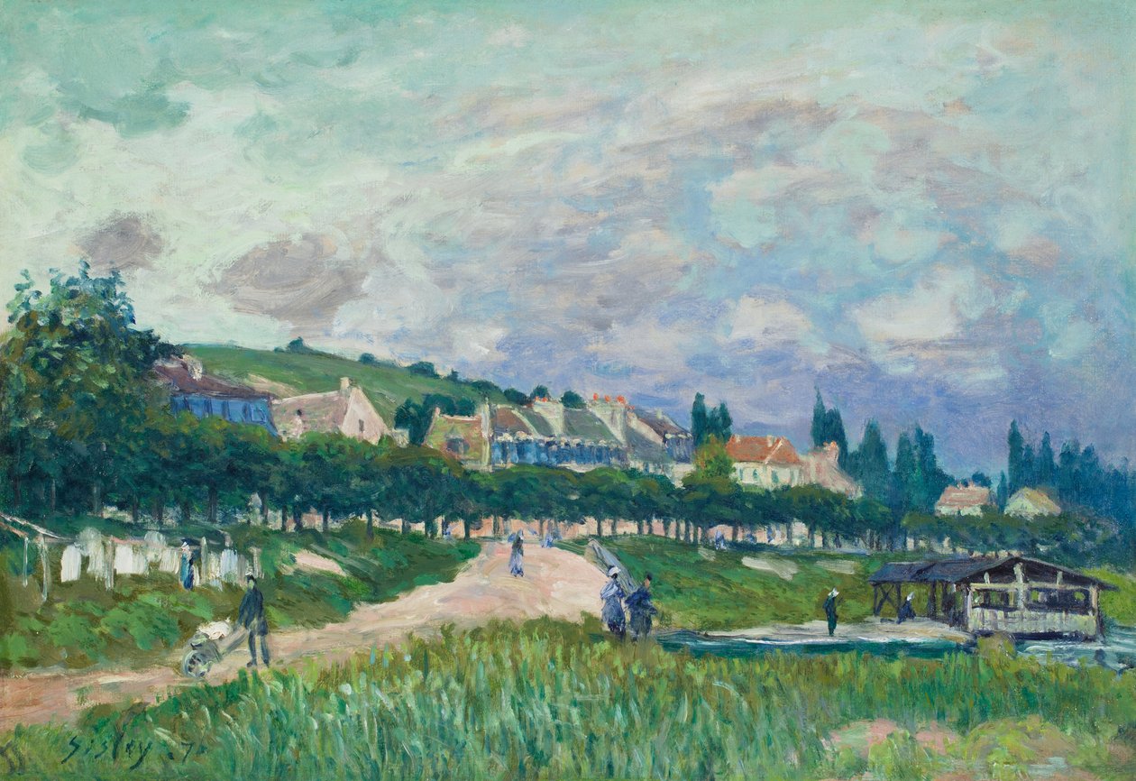 The Washhouse by Alfred Sisley