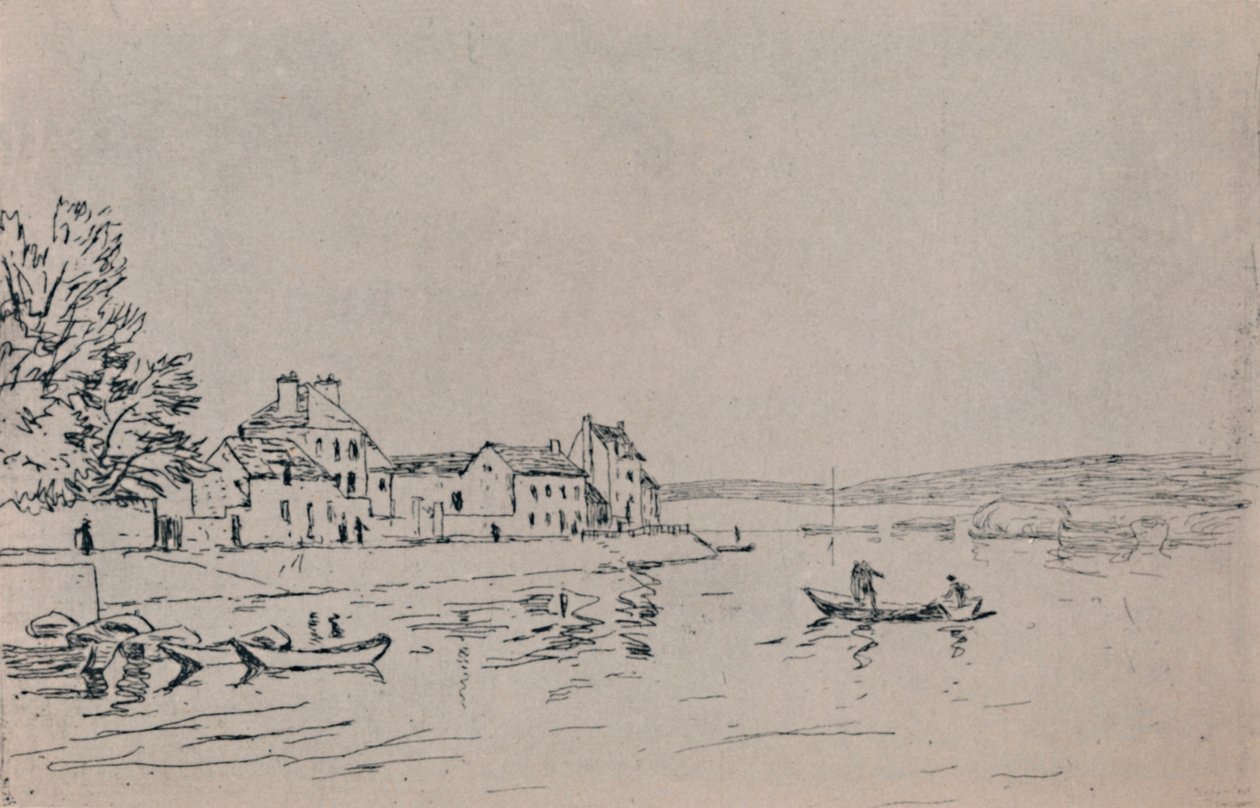 The Banks of Loing by Alfred Sisley