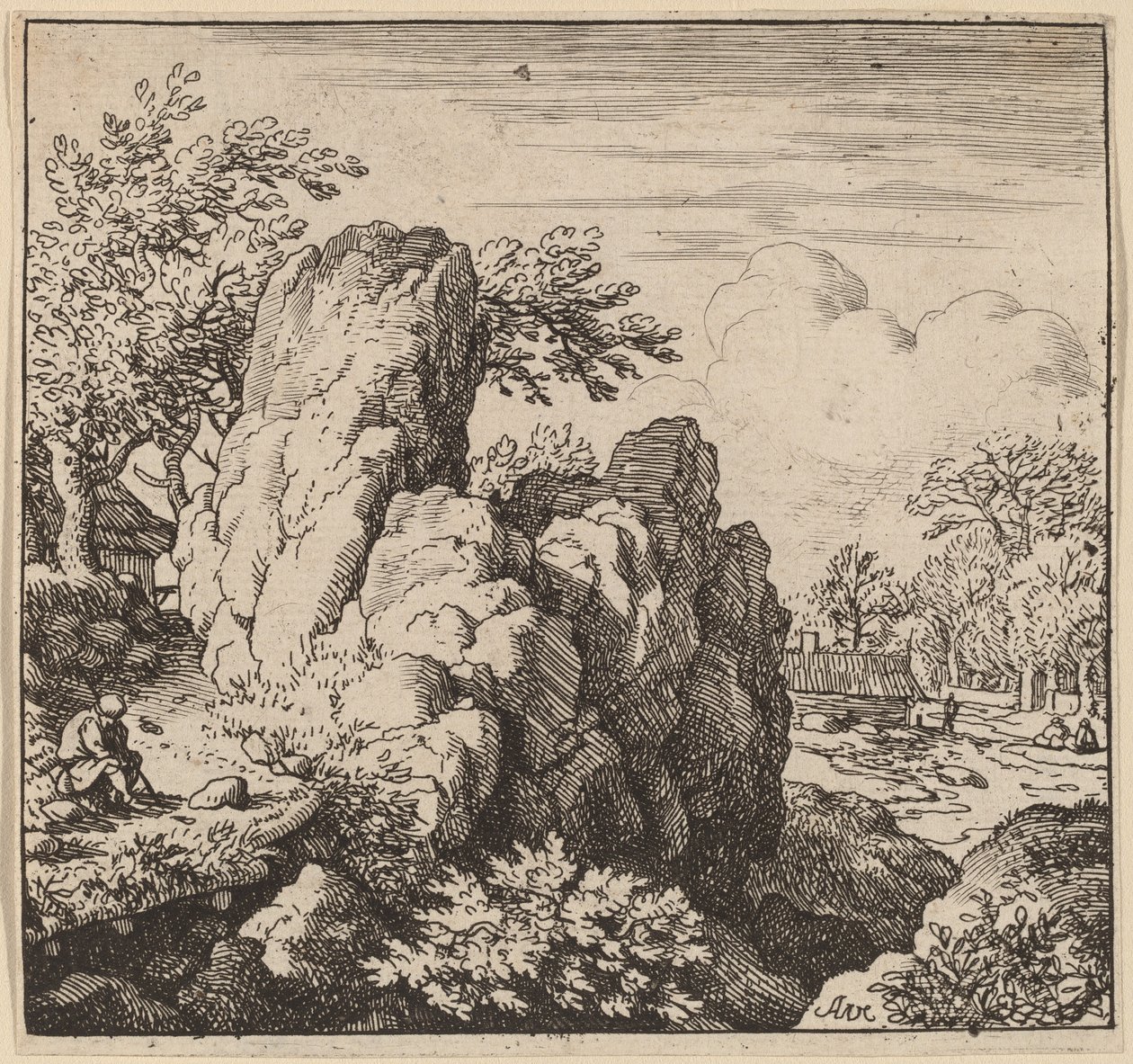 Large Rock by Allart van Everdingen
