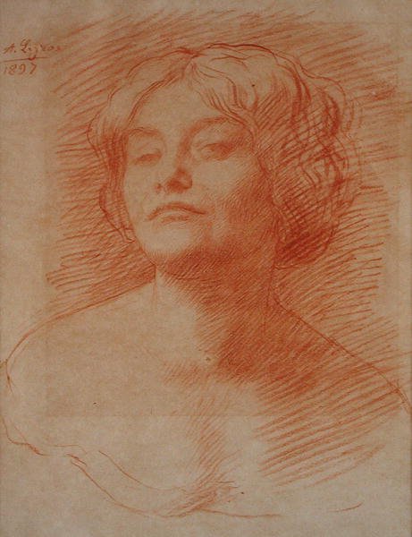 Alice Knewstub by Alphonse Legros