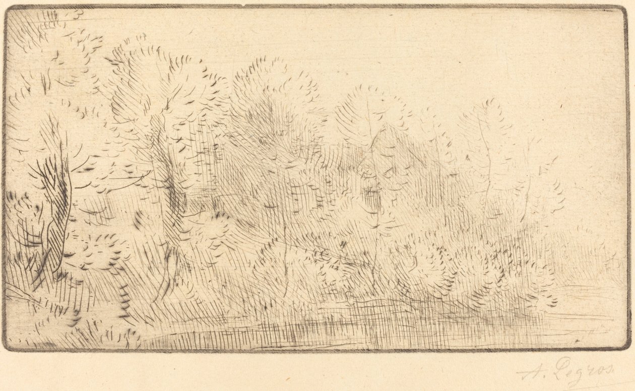 Along the River by Alphonse Legros