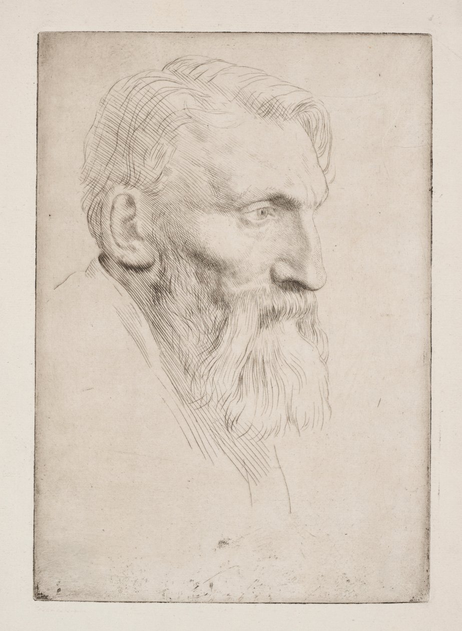 Auguste Rodin by Alphonse Legros