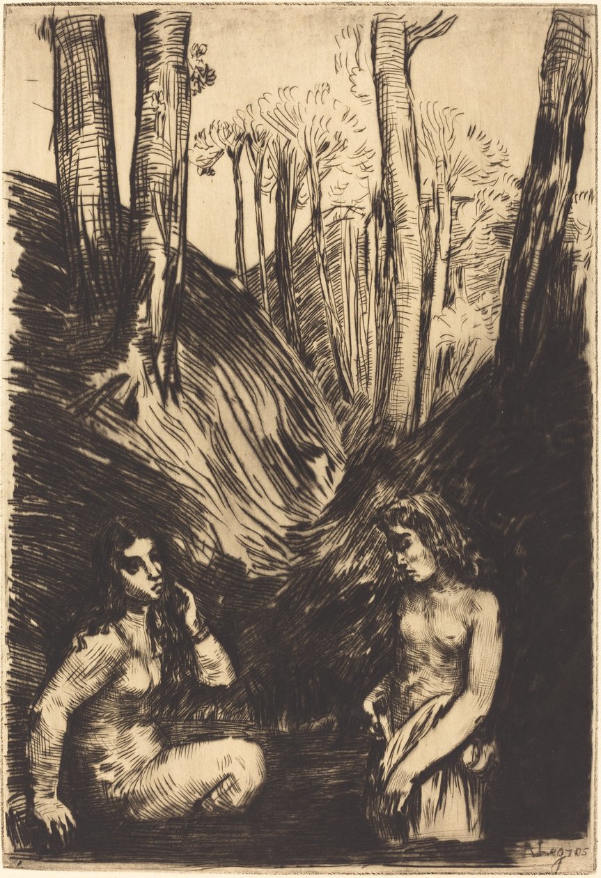 Bathers by Alphonse Legros