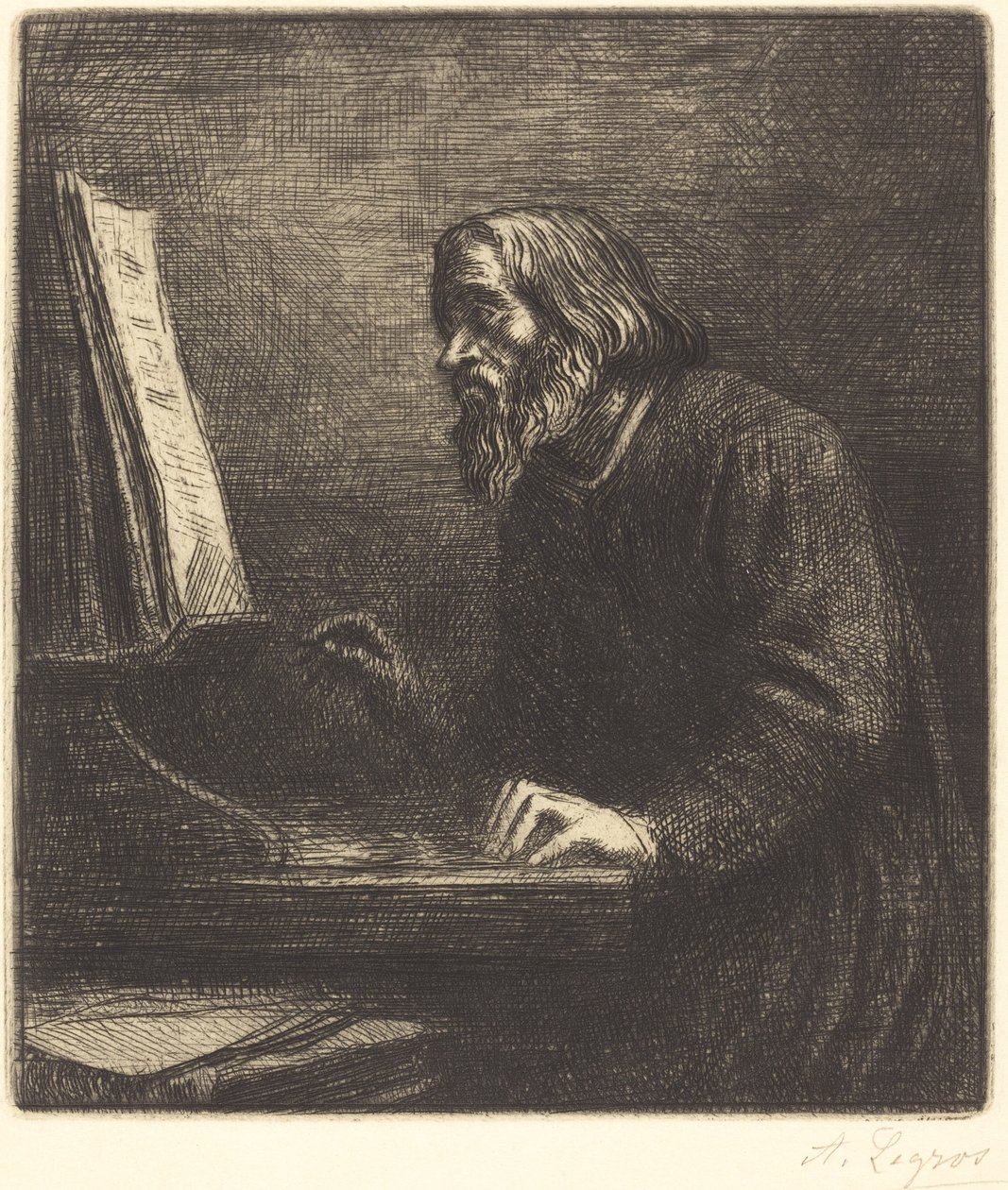Choirmaster by Alphonse Legros