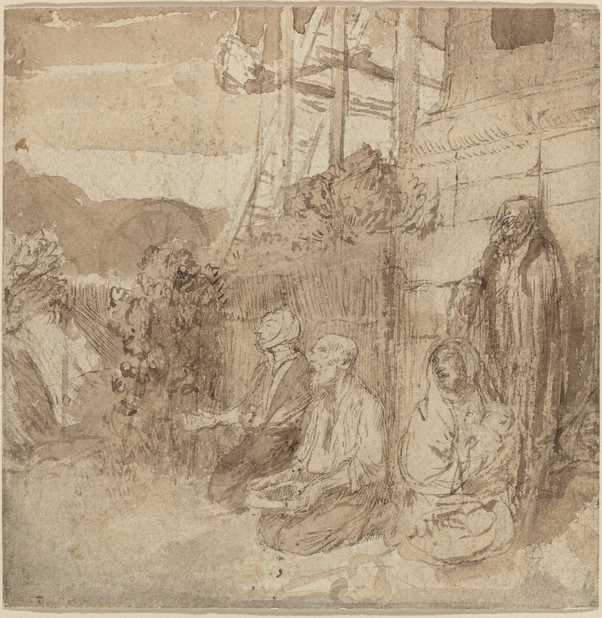 English Beggars by Alphonse Legros