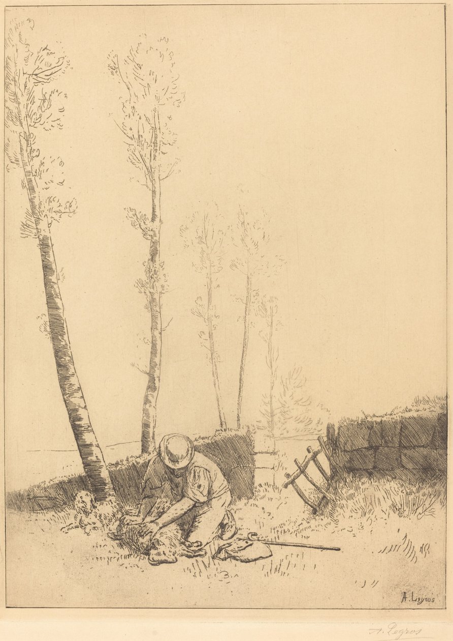 Finding the Sheep by Alphonse Legros