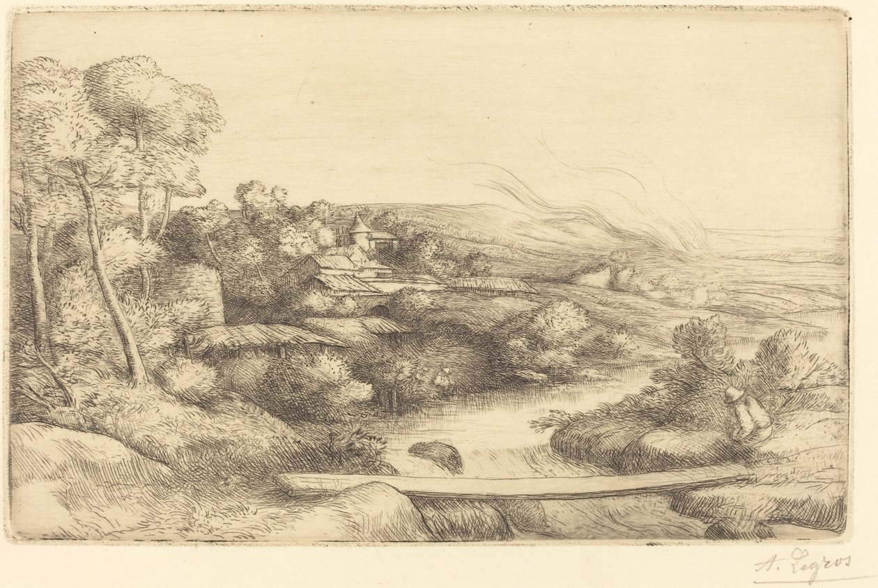 Footbridge by Alphonse Legros