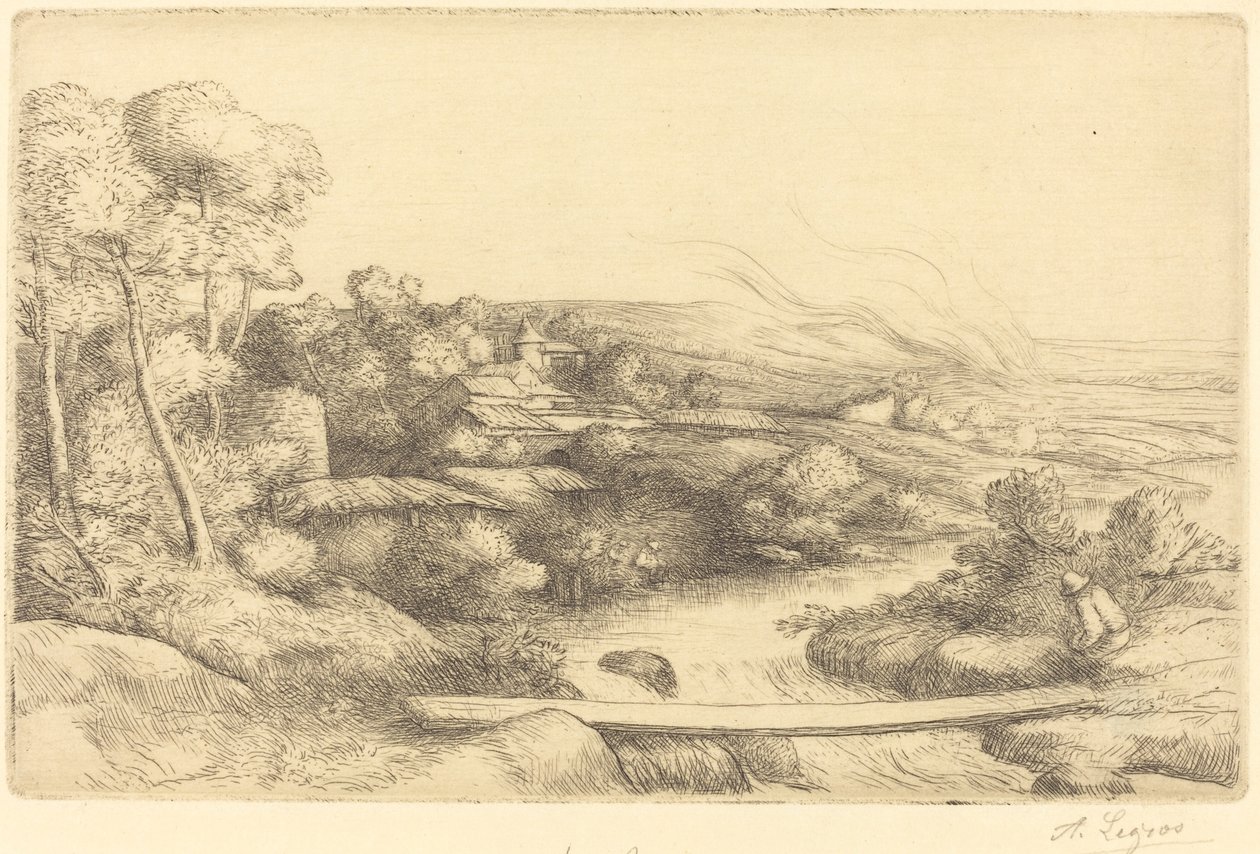 Footbridge by Alphonse Legros