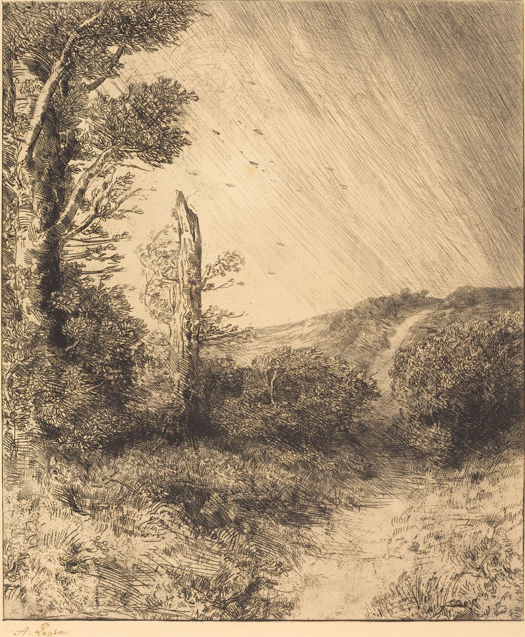 Gust of Wind by Alphonse Legros