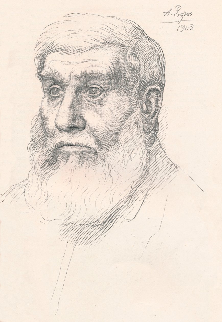 Head of a Peasant by Alphonse Legros