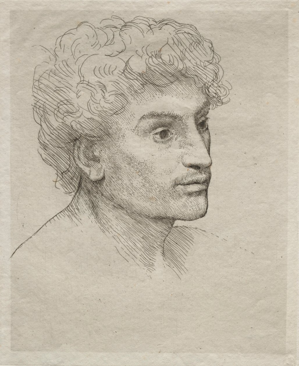 Head of a Young Man by Alphonse Legros