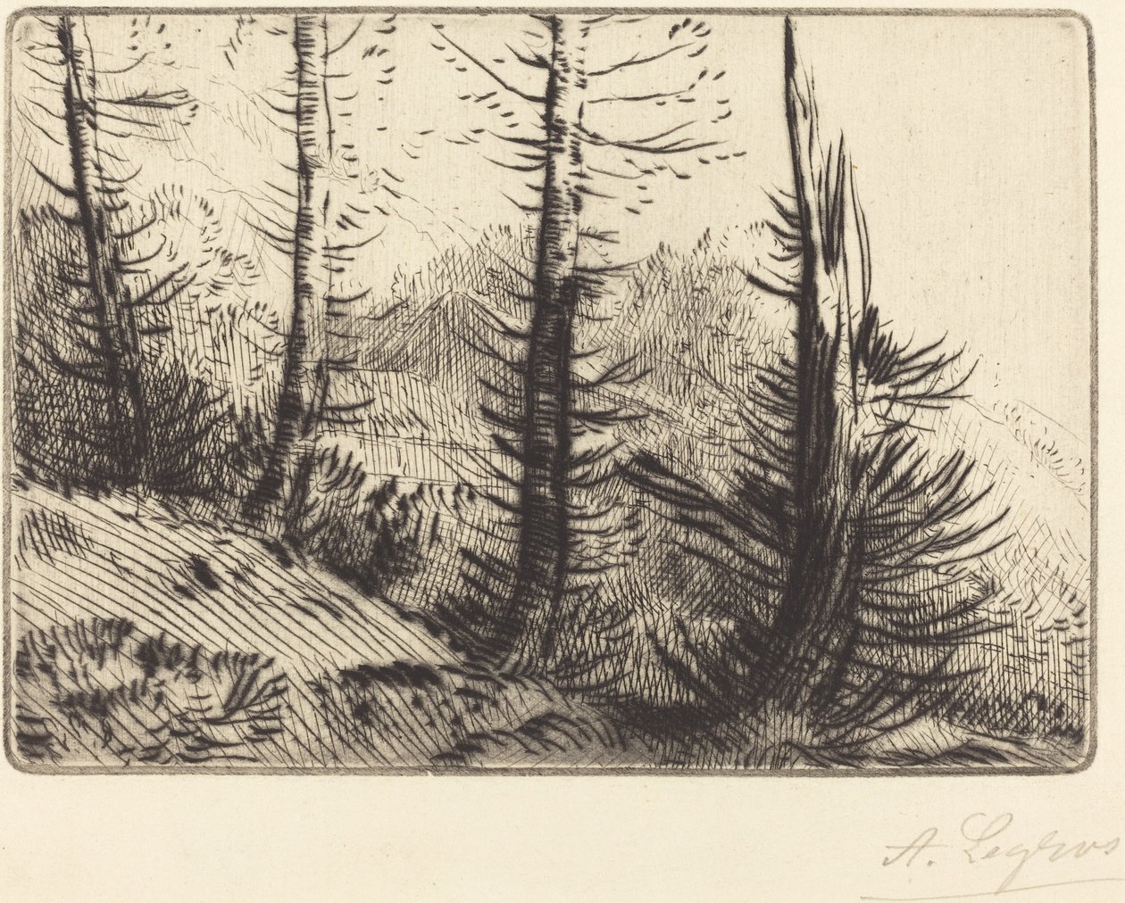 In the Pyrenees by Alphonse Legros
