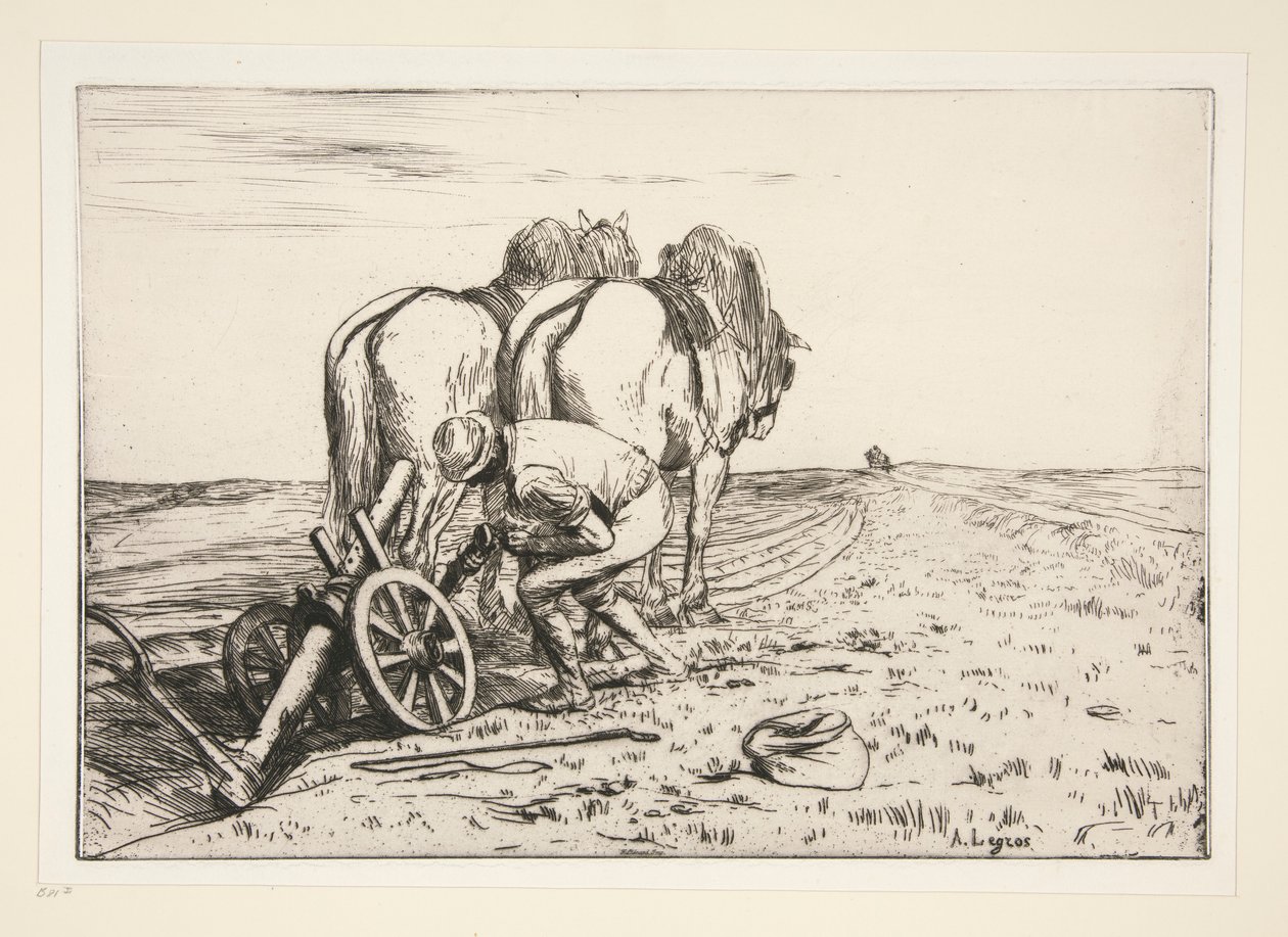 The Plow by Alphonse Legros
