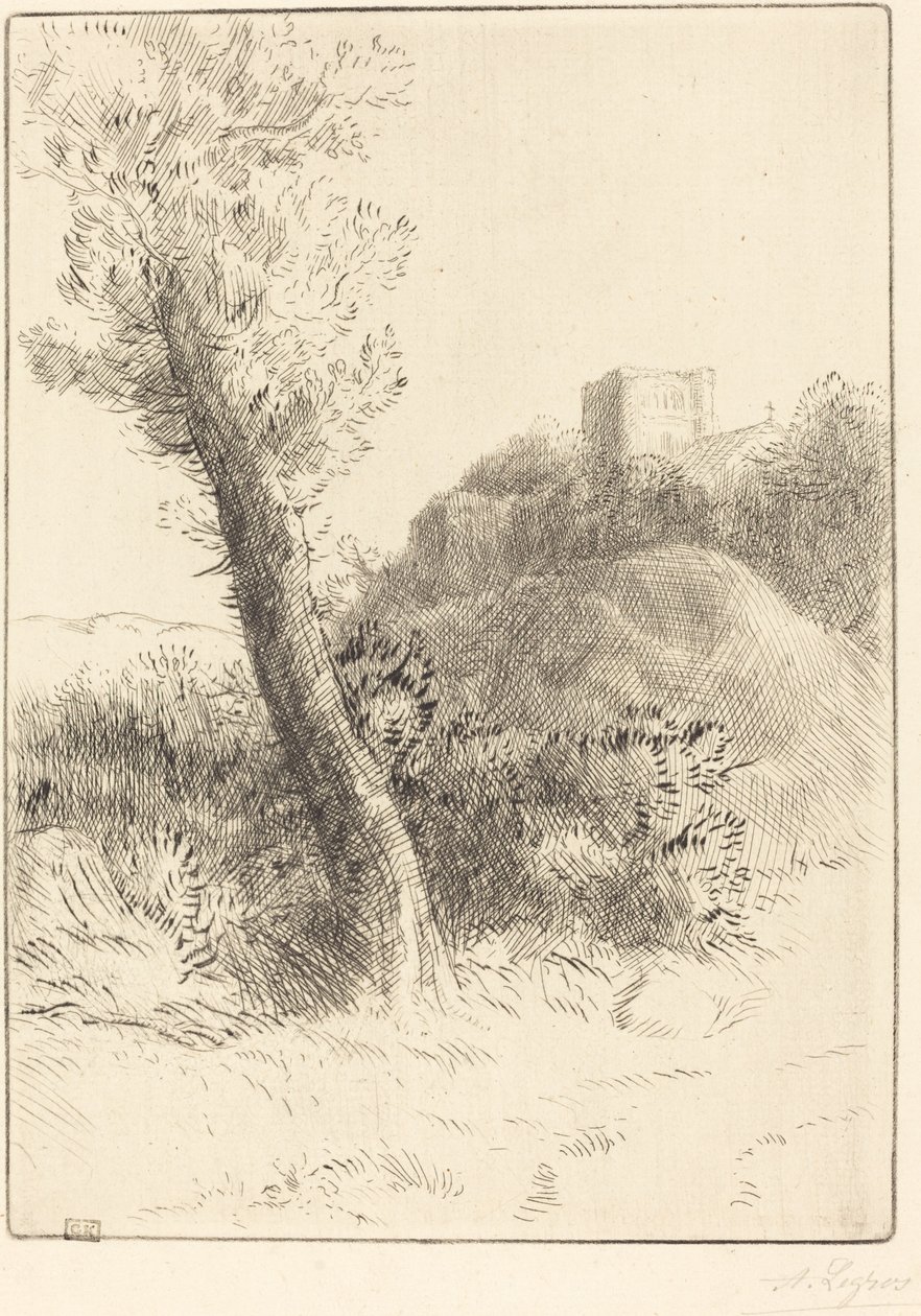 Landscape by Alphonse Legros