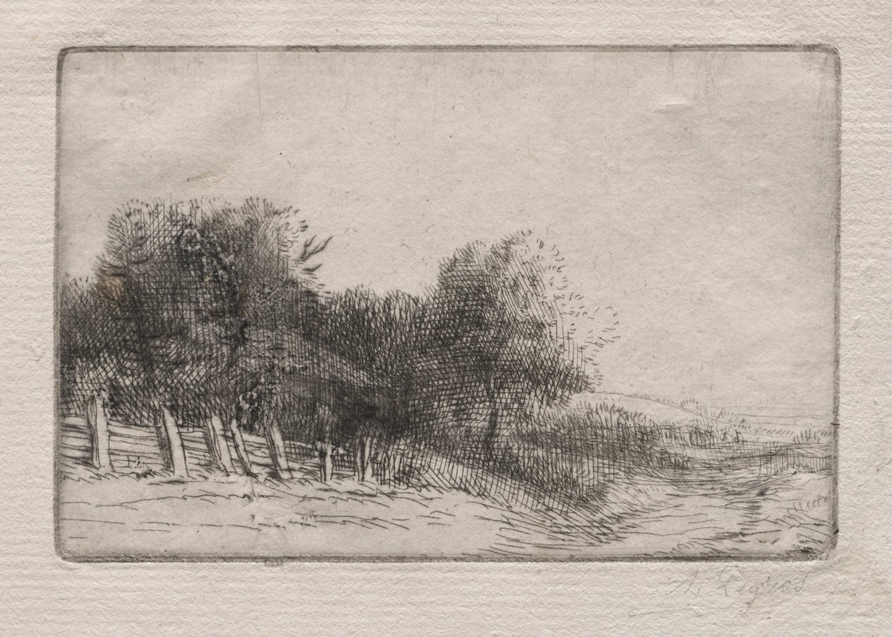 Landscape by Alphonse Legros