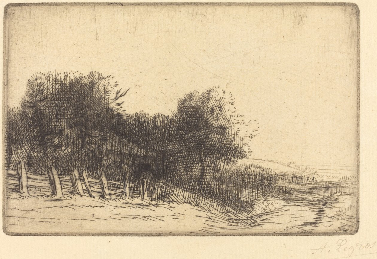 Landscape by Alphonse Legros