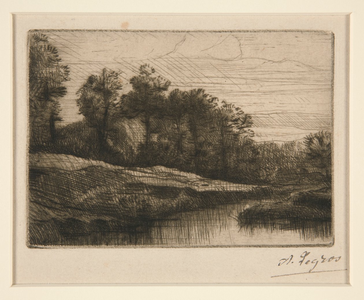 Evening (Sunset) by Alphonse Legros