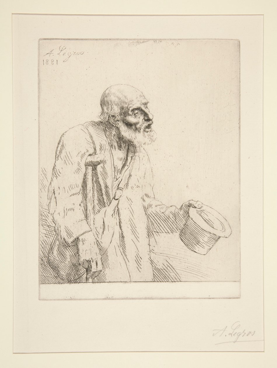 The Beggar by Alphonse Legros